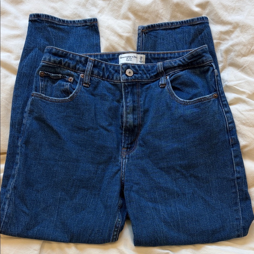 Abercrombie mom high rise jeans